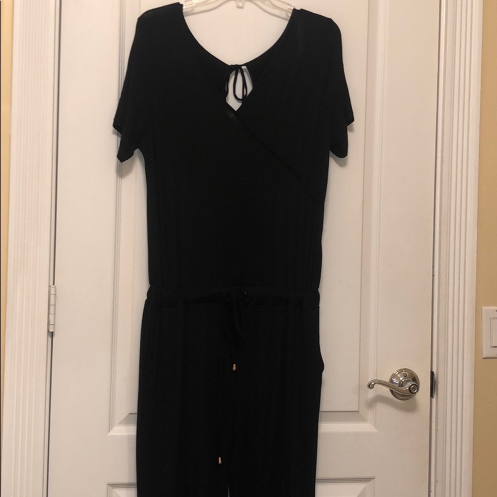black pantsuit